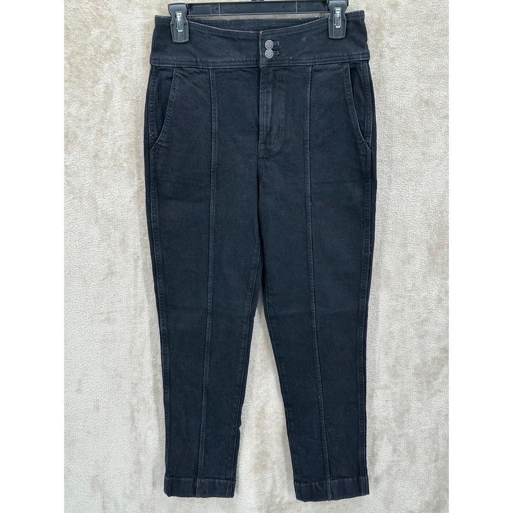 Madewell Jeans Womens 26 Black Wash The Perfect Vintage High Rise Mom Stretch